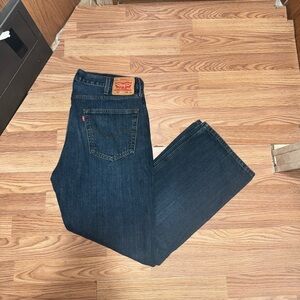 Levis 527 Jeans 38x32 Blue Low Rise Bootcut Denim Cowboy Western Rodeo Whisker